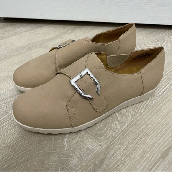 Comfortview Monk Strap Shoes Natural Size 7M NIB - Picture 10 of 10